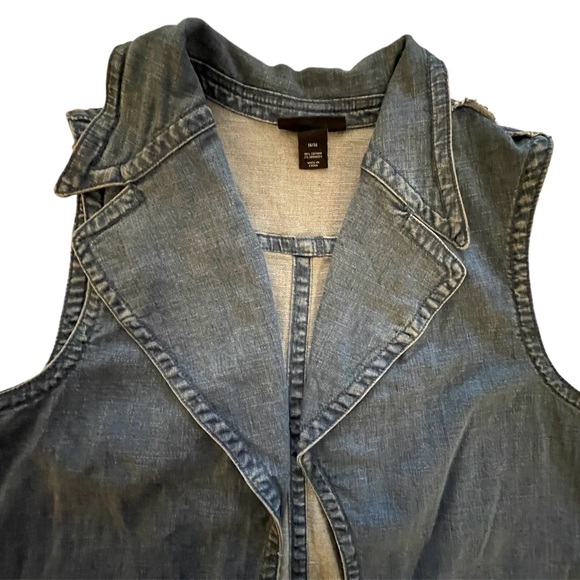 Lane Bryant Jean Swing Vest Size 14/16 - Picture 5 of 6
